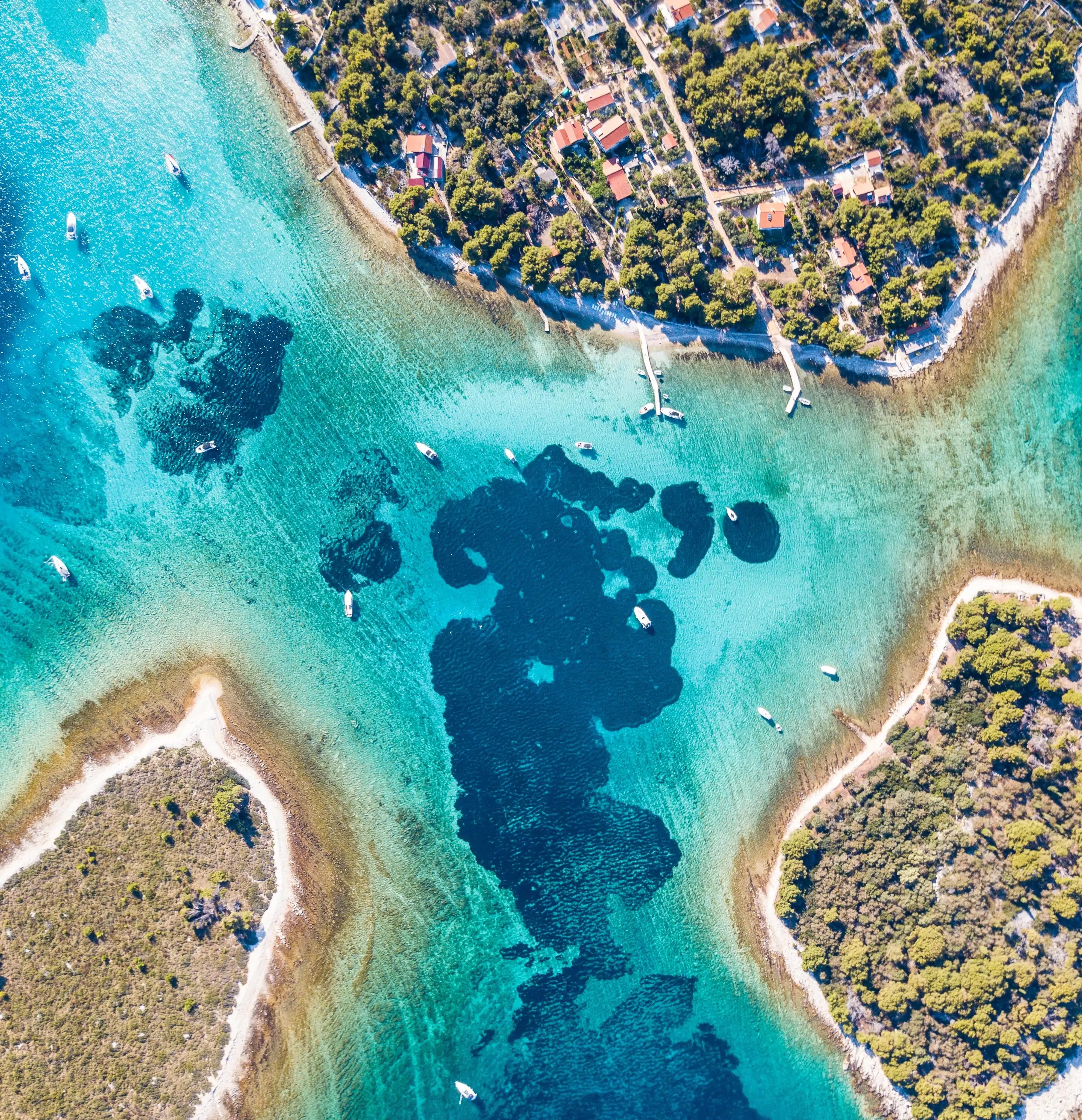 blue lagoon aerial